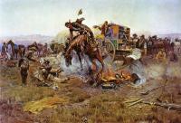 Charles Marion Russell - Bronc to Breakfast
